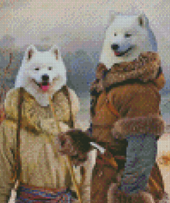 Samoyed Dogs Diamond Painting