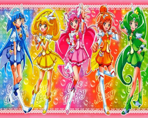 Smile Precure Characters Diamond Painting