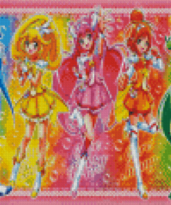 Smile Precure Characters Diamond Painting