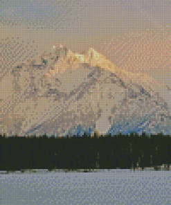 Snowy Pioneer Peak Alaska US Diamond Painting