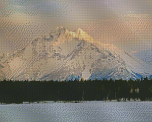 Snowy Pioneer Peak Alaska US Diamond Painting