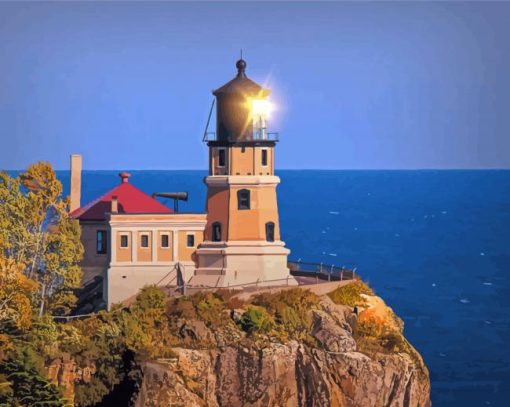 Split Rock Lighthouse Diamond Painting