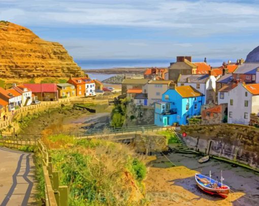 Staithes England Diamond Painting