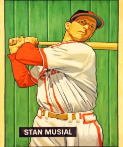 Stan Musial Cardinals Player Diamond Painting