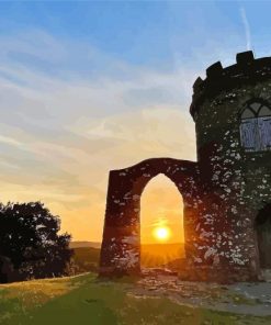 Sunrise Old John Tower Bradgate Park Diamond Painting