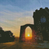 Sunrise Old John Tower Bradgate Park Diamond Painting