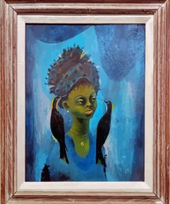 Surrealist Black Woman With Bird Diamond Painting