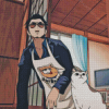 Tatsu And Cat The Way Of The Househusband Diamond Painting