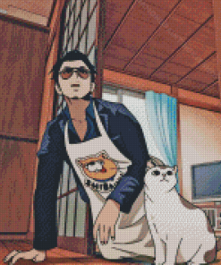 Tatsu And Cat The Way Of The Househusband Diamond Painting