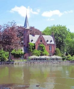 The Minnewaterpark Lake Bruges Diamond Painting