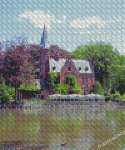 The Minnewaterpark Lake Bruges Diamond Painting