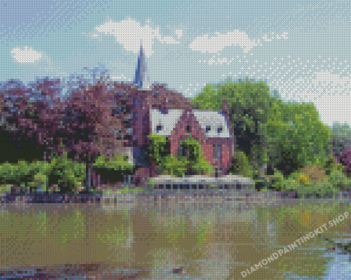 The Minnewaterpark Lake Bruges Diamond Painting