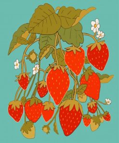 Vintage Strawberry Diamond Painting