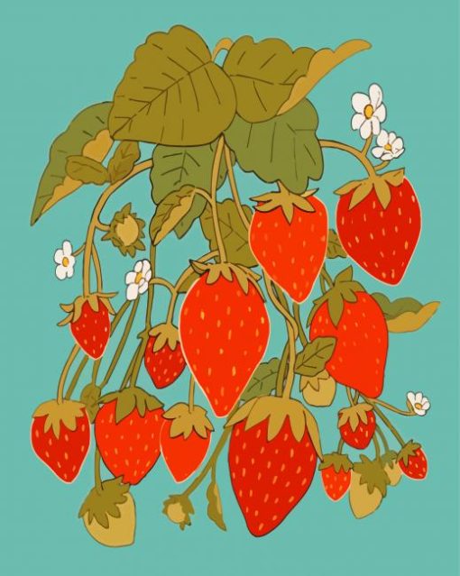 Vintage Strawberry Diamond Painting