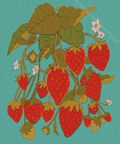 Vintage Strawberry Diamond Painting