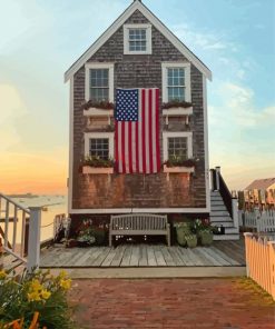 The Warf House Provincetown Diamond Painting