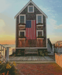 The Warf House Provincetown Diamond Painting