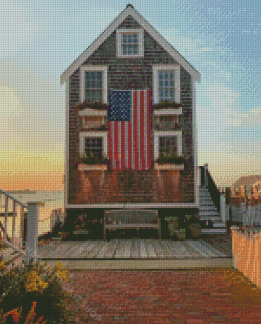 The Warf House Provincetown Diamond Painting