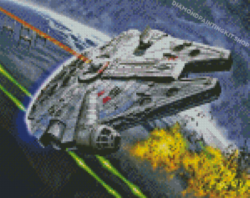 The Millennium Falcon Star Wars Diamond Painting