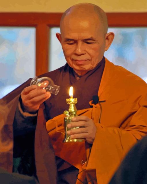 Thich Hanh Monk Diamond Painting