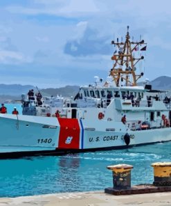 US Coast Guard Boat Diamond Painting