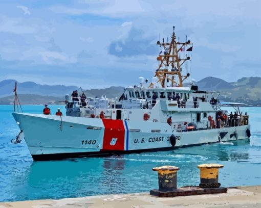 US Coast Guard Boat Diamond Painting