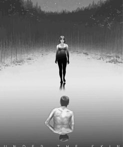 Under The Skin Black And White Poster Diamond Painting