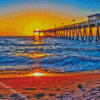 Venice Florida Pier At Sunset Diamond Painting