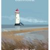 Wales Talacre Lighthouse Poster Diamond Painting