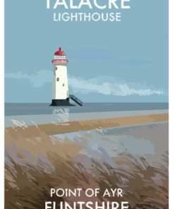 Wales Talacre Lighthouse Poster Diamond Painting