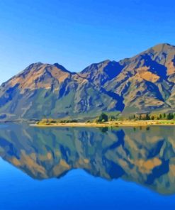 Wanaka Lake View Landscape Diamond Painting