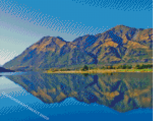 Wanaka Lake View Landscape Diamond Painting