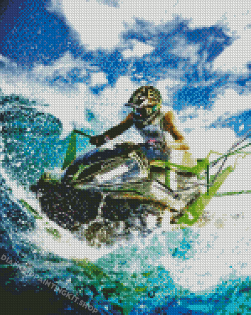 Water Jet Ski Diamond Painting