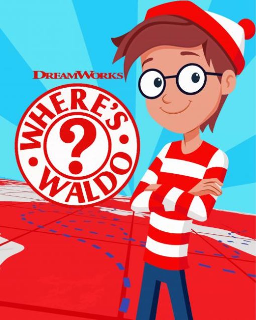 Wheres Waldo Cartoon Poster Diamond Painting