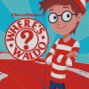 Wheres Waldo Cartoon Poster Diamond Painting