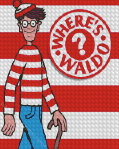 Wheres Waldo Poster Diamond Painting