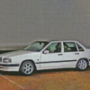 White Volvo 850 Car Diamond Painting