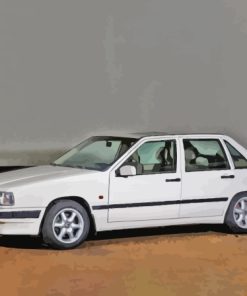 White Volvo 850 Car Diamond Painting