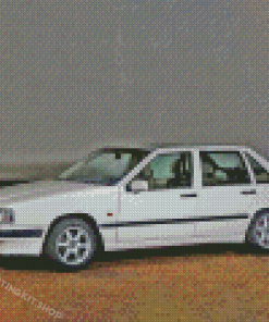 White Volvo 850 Car Diamond Painting