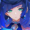 Yelan Anime Girl Diamond Painting