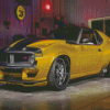 Yellow Javelin AMX Car Diamond Painting