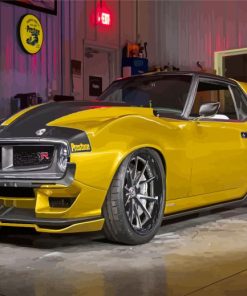 Yellow Javelin AMX Car Diamond Painting