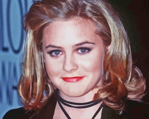 Young Beautiful Alicia Silverstone Diamond Painting