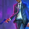 Aesthetic John Wick Dog Diamond Painting