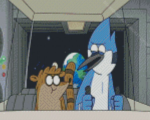 Aesthetic Regular Show Diamond Painting