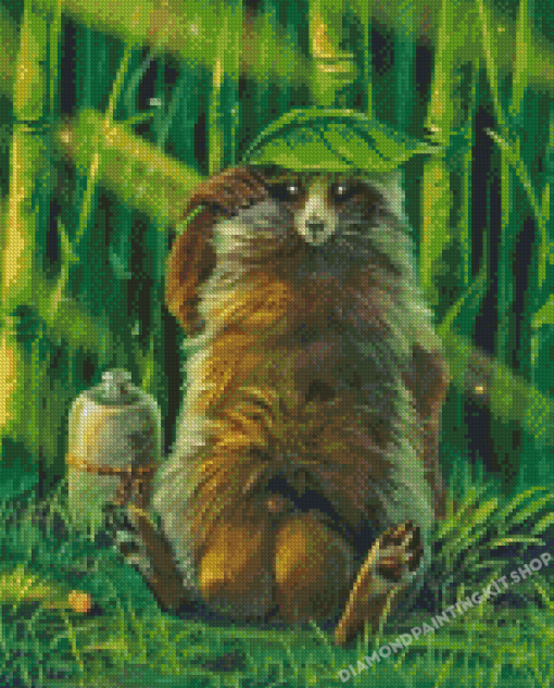 Aesthetic Tanuki Diamond Painting