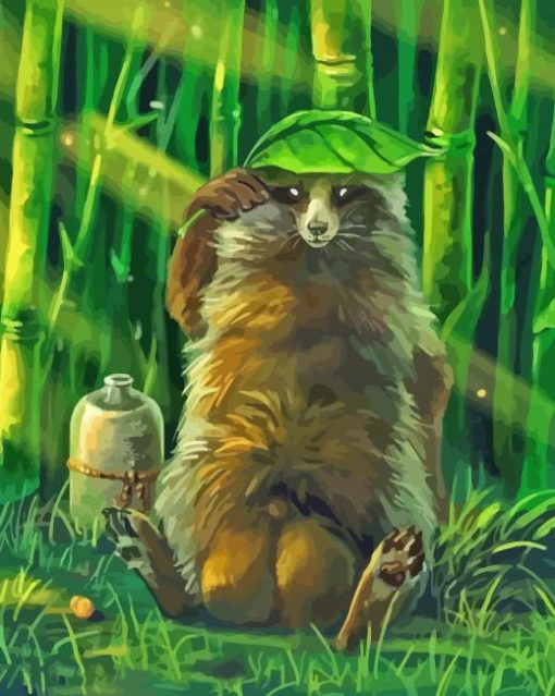 Aesthetic Tanuki Diamond Painting