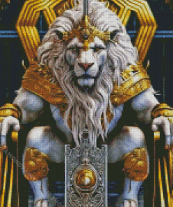 Aesthetic Lion Prince Diamond Painting