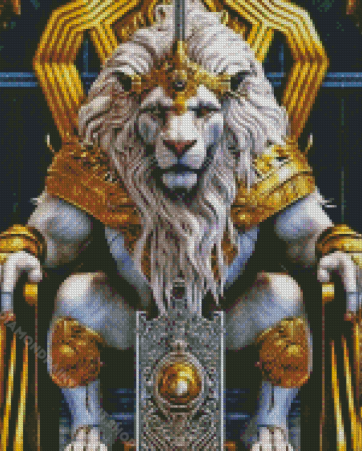 Aesthetic Lion Prince Diamond Painting