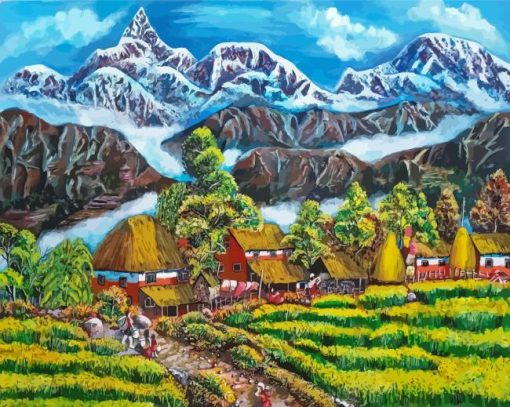 Aesthetic Nepal Diamond Painting